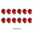 thumbnail image 4 of Toystoory Pétalos de rosa artificiales a granel de 12 piezas para decoraciones de fiesta de boda flores de imitación Flores artificiales, 4 of 6