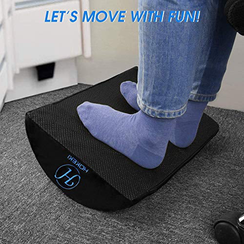Soft Yet Firm Foam Foot Stool Foot Rest Under Desk with Ergonomic Height