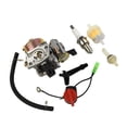 thumbnail image 4 of Carburetor Carb for Honda GX120 GX160 GX200 5.5 For For HP 6.5 For For HP Generator Engine Parts, 4 of 5