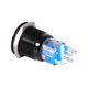 thumbnail image 3 of 19mm 12-24V ON/OFF Negro Impermeable Autobloqueo Pestillo Pulsador Flate Interruptor LED blanco, 3 of 3