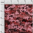 thumbnail image 2 of oneOone Cotton Silk Maroon Fabric Abstract Fabric For Sewing Printed Craft Fabric By The Yard 42 Inch Wide, 2 of 5