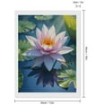 thumbnail image 2 of Diamond Art Kit for Adults, Water Lily Blossom Reflecting Serenity Diamond Painting for Adults Beginners, 5D DIY Diamond Art Painting Kits, Colorful Diamond Painting Craft for Home Decor 12x16, 2 of 7