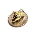 thumbnail image 6 of 14k yellow gold 3D Strawberry fruit Fresa leaf pendant charm fine jewelry 3.7g, 6 of 13