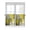 Yellow Gray, variant on Teal Grey Kitchen Curtains 54 Inches length, Abstract Art Oil Painting Modern Geometric Window Treatment Curtain Drapes, Thermal Insulated Drapes for Basement Hotel RV, 42"x54", 2 Panels