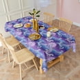 thumbnail image 3 of Purple Cartoon Pegasus Moon Pattern Rectangle Tablecloth 60"x102",Waterproof Polyester Rectangle Table Cloth, Wipeable Spillproof Polyester Tablecloth for Dining, Camping, Indoor and Outdoor, 3 of 6