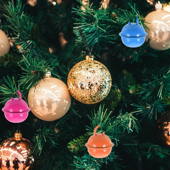 Masteelf  100 Pcs Assorted Colors Jingle Bells Christmas Decorations Colored