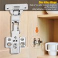 thumbnail image 2 of Bisagra de cierre de puerta para muebles, accesorios de fijación de aleación de Zinc de 125 grados, 2 uds. VoborMX herramienta, 2 of 8