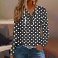 thumbnail image 2 of Pohista Women's Blouses Blue Ladies Long Sleeve Fall Tops Womens Shirts Plus My Items, 2 of 5