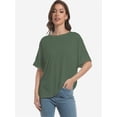 thumbnail image 6 of Women's Casual Short Sleeve Crew Neck T-Shirts, 6 of 6