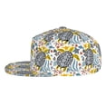 thumbnail image 3 of Haiem Sea Turtle Classic Snapback Cap Flat Bill Hat Baseball Cap Adjustable Size Cotton Dad Hat, 3 of 9