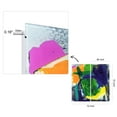 thumbnail image 5 of "Brushstroke Ballet" Oversized 72"x 36" Frameless Free-Floating Reverse Printed Tempered Art Glass Panels Set, 5 of 12