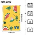 thumbnail image 2 of Wirebound Notebook Hardcover Spiral Notebooks Watermelon and Beach Hat, 60 Pages, 80 GSM, 5.7 x 8.3in, 2 of 8
