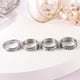 thumbnail image 5 of Juego De 4 Anillos Giratorios Vintage Para Mujeres Y Hombres, Anillos Giratorios De Acero Inoxidable, Anillos De Banda Para La Ansiedad Minnieouse AP007235-05, 5 of 6
