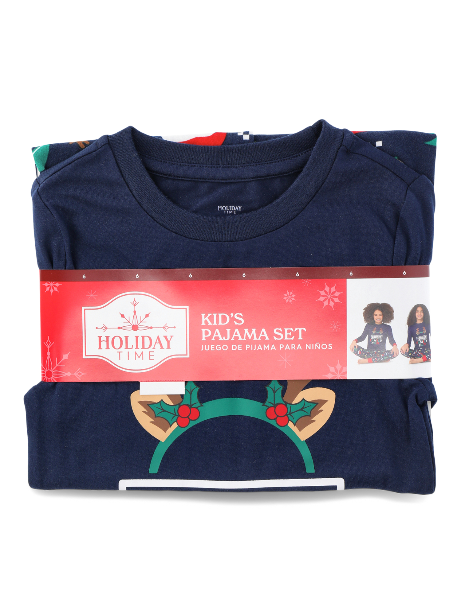 Holiday Time Kids' Christmas Matching Family Pajama Set photo 4