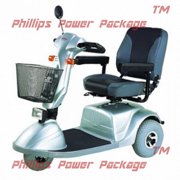 CTM - HS-730 - Full Size Heavy Duty Road Class Scooter - 3-Wheel - Silver
