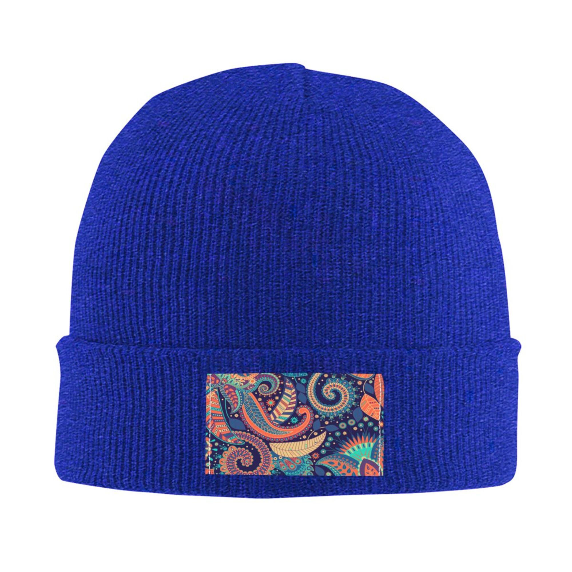 ZICANCN Batik Indonesia Paisley Print Knit Beanie Hat, Winter Cap