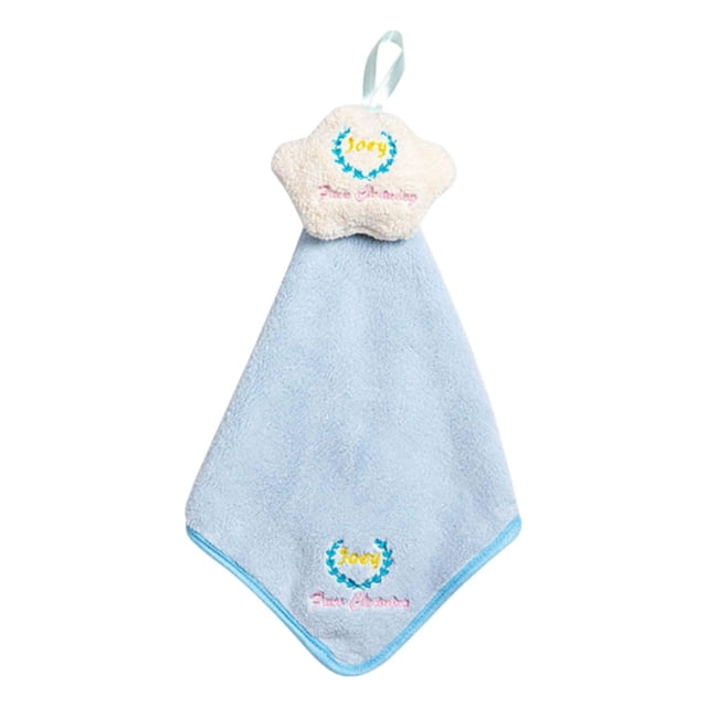 Toalla de mano doméstica, toalla de baño de secado rápido y antibacteriana para el baño B-Azul Claro