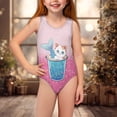 thumbnail image 4 of Yuyamidu Swimsuits for Girls 5-14 Cute Cat Hawaii Swimwear Crossback Quick Dry Summer Beachwear Sleeveless Crew Neck Bathing Suits One-Piece, 4 of 7