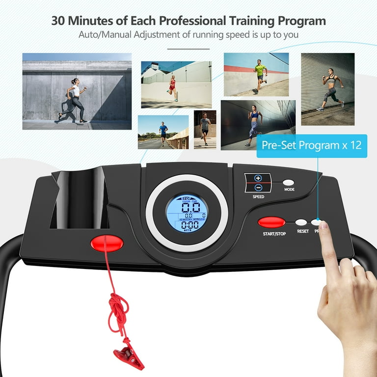 Goplus 1hp online electric treadmill folding