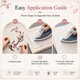 thumbnail image 3 of Artrylin 2 Pcs Cherry Blossom Patches, Iron On Sakura Embroidered Flower Patches for Clothes, Jeans, Backpacks, Hats, Bags & DIY Craft Decoration (White), 3 of 6