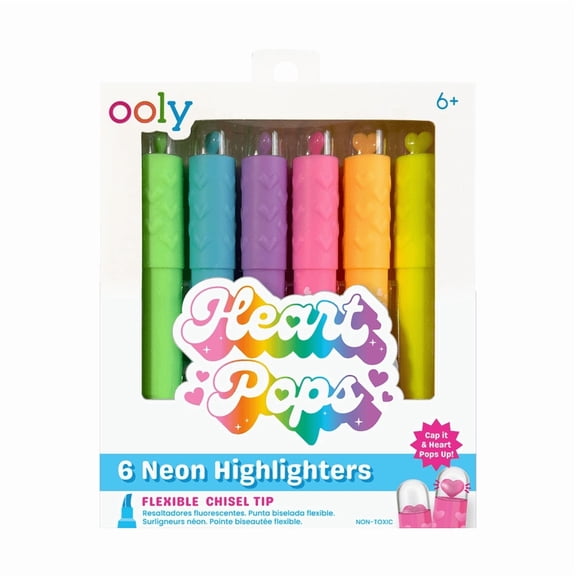 HEART POPS NEON HIGHLIGHTERS