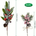thumbnail image 5 of 18 Packs Faux Christmas Nails-Various red berry spike stems, real pine needles pine cones and holly leaves for creating amazing festive decorations and wreaths, 5 of 8