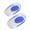 Blue L 39-46, variant on Silicone Gel Insoles Pain Heal Cushion Bone Spurs Pain Relief Heel Cushion Thickened Soft Half-Size Shoe Sole Insole Heel Pad