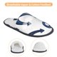 thumbnail image 3 of Fotbe Navy Blue Anchor Pantuflas Peludas para Mujer con Estampado, Zapatillas de Peluche, Zapatos de Invierno para Casa, Uso Interior y Exterior-Medium, 3 of 8