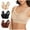 Beige, variant on Sakmal Bralette Bras for Women Everyday Beige Smoothing Stretch Bras for Women L,3-Pack