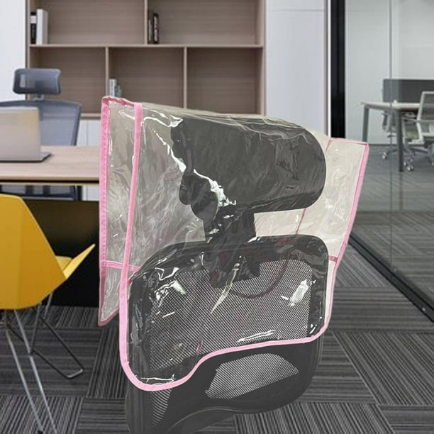 Silla trasera de la silla de salón, se adapta a la mayoría de de salón, despejado con borde rosa, silla de salón de peluquería, protección 51x40x12cm