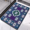thumbnail image 5 of Elevate Your Decor with 20x32 Non-Slip Boho Bathroom Rug - Soft, Absorbent Aztec Bath Mat - Perfect for Bathroom, Kitchen, Entryway - Modern Western Style, 5 of 5