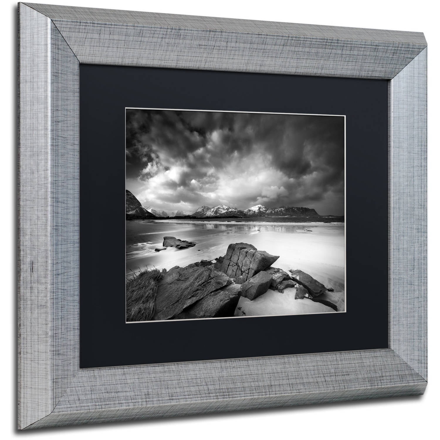 Trademark Fine Art "Getting There" Canvas Art by Philippe Sainte-Laudy, Black Matte, Silver Frame