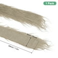 thumbnail image 3 of Uxcell Faux Fur Fabric Precut Strips, 59x2 Inch Plush Faux Fur Fabric Square for DIY Crafts [Khaki], 3 of 6