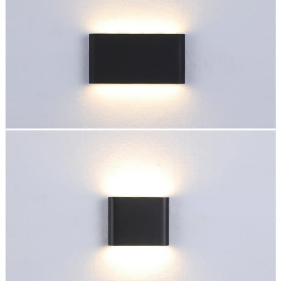 Masteelf Indoor Bathroom Light Wall Sconce Lamp LED Wall Light 17.00X9.50X4.00CM Black