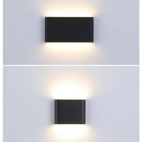 Masteelf Indoor Bathroom Light Wall Sconce Lamp LED Wall Light 17.00X9.50X4.00CM Black