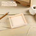 thumbnail image 4 of TEHAUX 5Pcs Wooden Nested Serving Trays Square Shape Puzzle Toy Trays for Building Blocks Storage Organization Khaki, 4 of 6