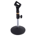 thumbnail image 1 of Miangastore Support de Microphone Relevable Base en Métal Support de Bureau pour Diffusion en Direct Conférence en Ligne, 1 of 8