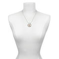 thumbnail image 3 of Delight Jewelry Rose Goldtone Crystal Initial - E - Hero Ring Charm Necklace, 18", 3 of 4