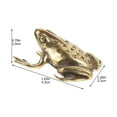 thumbnail image 3 of 2 Count Pure Copper Mini Frog Decor Copper Ornament Lawn Ornaments Antique Frogs Figurine, 3 of 6
