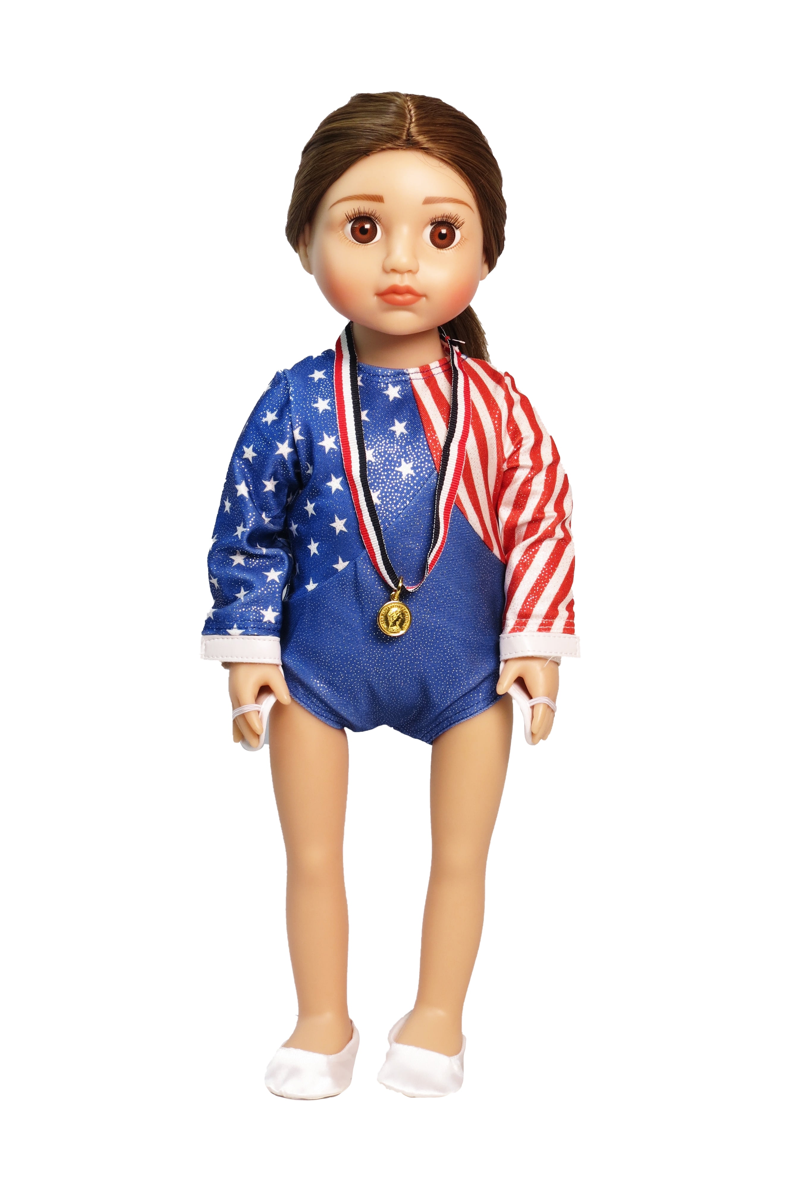 18inch Doll Hazel USA Gymnast Complete Gymnastic Set | American Fashion World