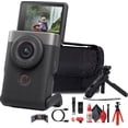 thumbnail image 1 of Canon PowerShot V10 Content Creator Compact Vlogging Camera (Silver) + More(International Model), 1 of 5