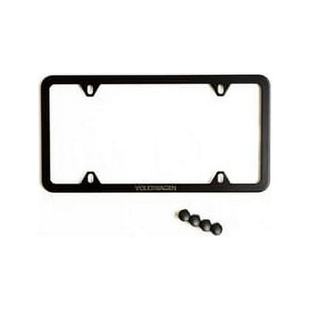 Genuine OE Volkswagen License Plate Frame, Slim With Logo - 000-071-801-AB-5R5
