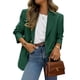 thumbnail image 1 of Blazer PRETTYGARDEN 2025 para mujer, casual, de negocios, color verde oscuro, 1 of 5