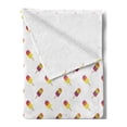 thumbnail image 2 of Ice Cream Soft Flannel Fleece Throw Blanket, Colorful Summer Snacks on Sticks Sugary and Refreshing Taste Diagonal Pattern, Cozy Plush for Indoor and Outdoor Use, 60" x 80", Multicolor, by Ambesonne, 2 of 5