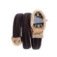 thumbnail image 4 of Reloj de serpiente de moda, creativo y distintivo, reloj de cuarzo para mujer, pulsera con correa de cuero con incrustaciones de diamantes, 4 of 6