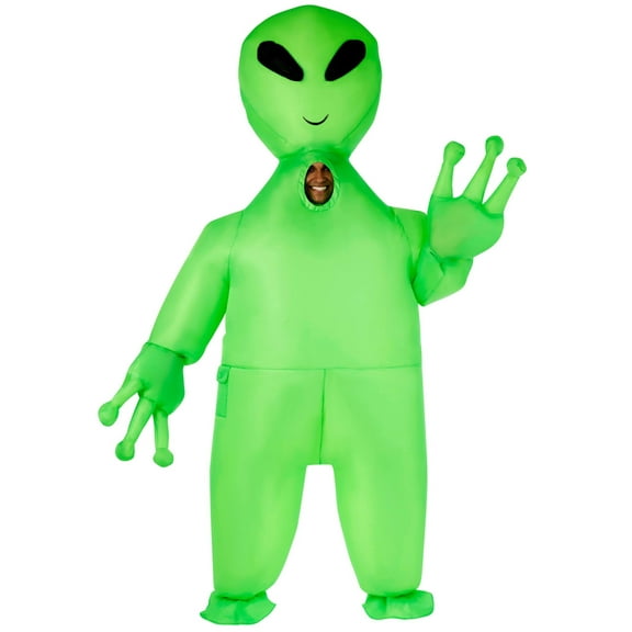 Morph Giant Alien Inflatable Costume Adult Blow Up Scary Stag Halloween Halloween Green One Size