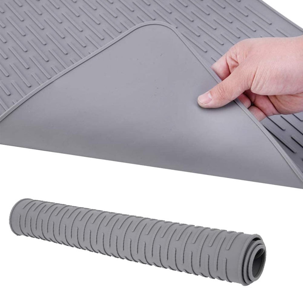 CHENGSI for Silicone Stove Top Protective Mat Cover for Electric Stove 71x50cm Wide Stripe Design Spill-Proof Counter Protector Expands Workspace Kitchen Accessory