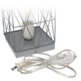 thumbnail image 2 of Simple Designs Lampe de Table Carrée Géométrique Grise en Métal, 2 of 4