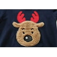 thumbnail image 2 of Toddler Boys Christmas Shirt Reindeer Sweatshirt Fleece Crewneck Pullover Winter Warm Xmas Sweaters Tops 5t Navy Blue, 2 of 4
