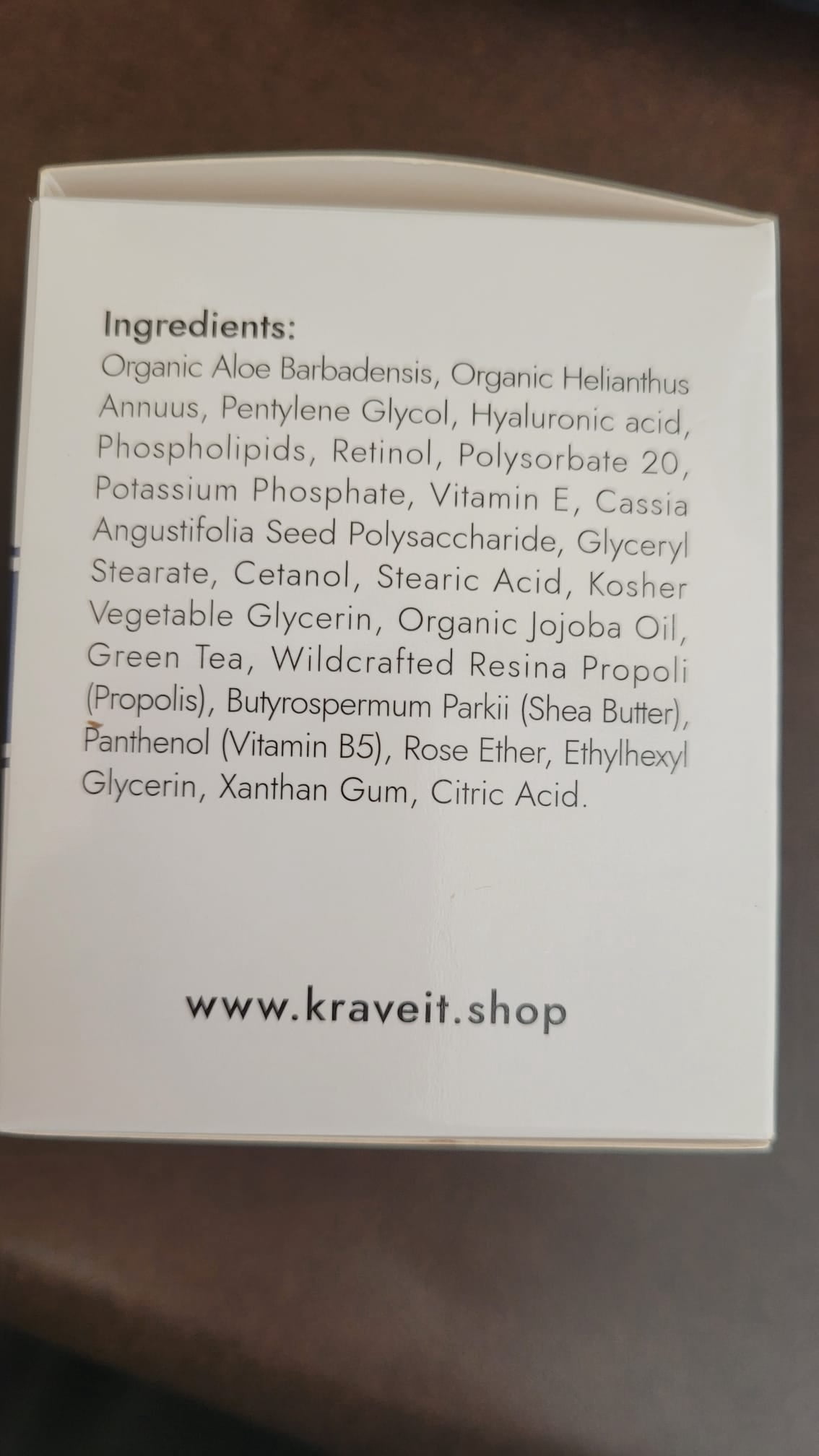 KRAVE IT Retinol Face Cream, Fragrance Free Moisturizer for Aging Skin with Hyaluronic Acid, Anti Aging Night Cream for Woman. -1.7 oz (Made in USA)